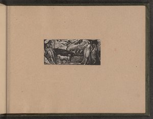 Thenot protestuje z Colinet, Lightfoot w tle, 1821. autorstwa William Blake
