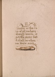 Nie ma religii naturalnej, Tablica 11, II Powód czy stosunek. . . . (Bentley b4) autorstwa William Blake