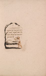 Nie ma religii naturalnej, Tablica 7, V Mans pragnienia. . . . (Bentley A8) autorstwa William Blake