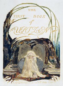 Strona tytułowa, tablica 1 z „Pierwszej księgi Urizena” autorstwa William Blake