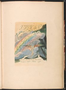 Wizje córek Albionu, płyta 2, strona tytułowa autorstwa William Blake