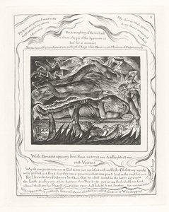 Ze snami na moim łóżku przerażasz mnie i przerażasz wizjami autorstwa William Blake