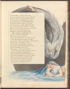 Nocne myśli Younga, strona 13, „Obecna chwila kończy nasz wzrok” autorstwa William Blake