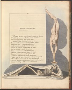 Nocne myśli Younga, strona 19, „Emblemat tego, co zbudzi umarłych” autorstwa William Blake