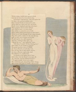 Nocne myśli Younga, strona 93, „Jeśli anioły drżą, to na taki widok” autorstwa William Blake
