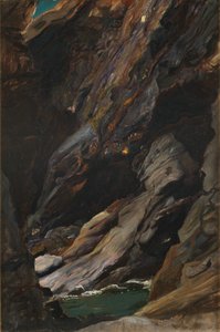 Skały w Tintagel autorstwa William Blake Richmond