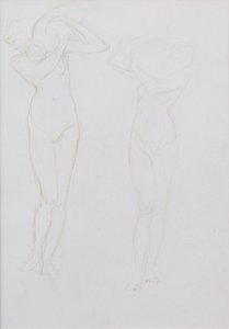 Studium (metalpunkt) autorstwa William Blake Richmond