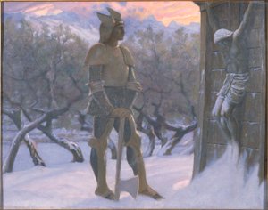 Hun i Krucyfiks autorstwa William Blake Richmond