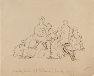 Lady Torrens i rodzina autorstwa William Blake after John Linnell