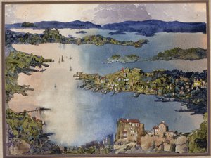 Morze śródlądowe (Sydney Harbour), ok. 1895 (w/c na papierze)