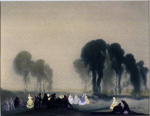 Moonlight Revels, c.1924 (w/c na papierze)
