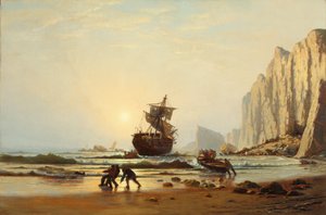 Rozbitek u wybrzeży Labradoru 1867 (olej na płótnie) autorstwa William Bradford