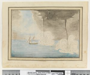 Opp. p. 290. `Tryby wodne u wybrzeży Jawy w pobliżu Batavaia. 24 września 1791. Waakzamheydt