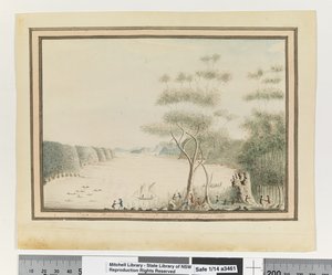 Opp. p. 90. `Widok w Broken Bay w Nowej Południowej Walii. Marzec 1788