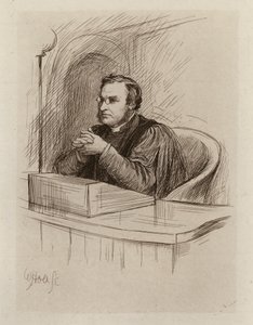 Archibald Hamilton Charteris, profesor krytyki biblijnej i starożytności biblijnych (rycina) autorstwa William Brassey (after) Hole