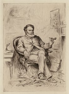 David Masson, profesor retoryki i literatury angielskiej (rycina) autorstwa William Brassey (after) Hole