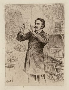 James Cossar Ewart, profesor historii naturalnej (rycina) autorstwa William Brassey (after) Hole
