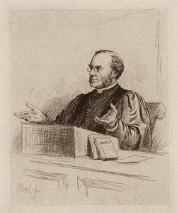 Malcolm Campbell Taylor, profesor boskości i historii kościelnej (rycina) autorstwa William Brassey (after) Hole