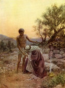 Abraham i Izaak na górze Moria - Biblia autorstwa William Brassey Hole