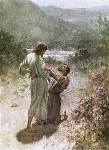 Jakub i anioł w Peniel autorstwa William Brassey Hole