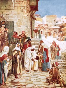 Jezus błogosławi małe dzieci autorstwa William Brassey Hole