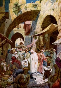Jezus uzdrawia chorą kobietę - Biblia autorstwa William Brassey Hole