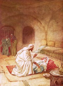 Jezus ożywia córkę Jaira autorstwa William Brassey Hole