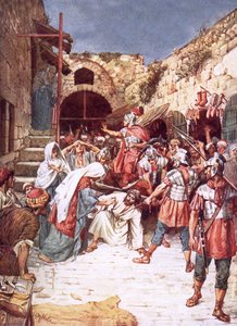 Jezus tonący pod ciężarem swego krzyża autorstwa William Brassey Hole