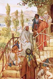 Jezus testujący wiarę kobiety autorstwa William Brassey Hole