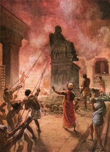 Król Jozjasz oczyszcza ziemię z bożków autorstwa William Brassey Hole