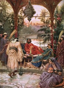 Nehemiasz kieruje swoją prośbę do Artakserksesa autorstwa William Brassey Hole