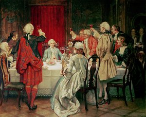 Książę Karol Edward Stuart w Edynburgu, 1745 autorstwa William Brassey Hole
