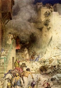 Zniszczenie Jerycha - Biblia autorstwa William Brassey Hole