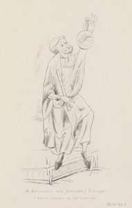 Astronom z astrolabium i teleskopem autorstwa William Brenchley Rye