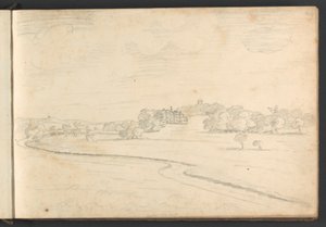 Zamek Powderham autorstwa William Brockedon