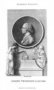 Joseph Priestley, angielski chemik i pastor prezbiteriański, 1791