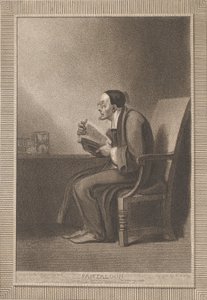 Pantaloon: The Sixth Age przechodzi do chudego i pantalonu Szekspir, As Y..., 1799.