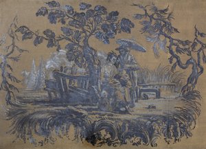 Chinoiserie (olej na płótnie)