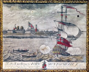 Jego Ekscelencji John Montgomerie Esq. (Widok na Fort George) autorstwa William Burgis