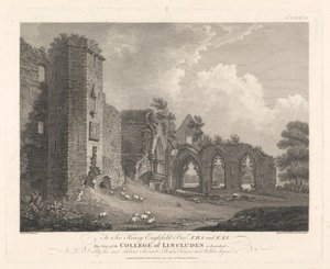 Ruiny College of Lincluden autorstwa William Byrne