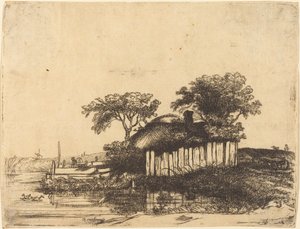 Domek z White Paling autorstwa William Byron after Rembrandt van Rijn
