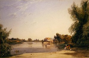 Młyn nad Sekwaną autorstwa William Callow
