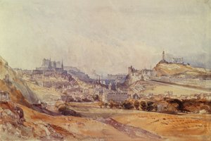 Edynburg z Salisbury Crags autorstwa William Callow
