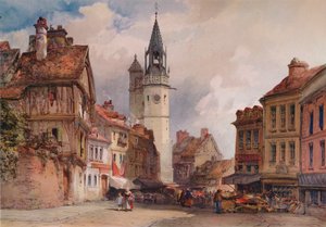 Evreux, c1855 autorstwa William Callow