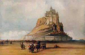 Mont St. Michel, ok. 1861 r. autorstwa William Callow