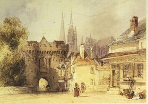 Brama Guillaume, Chartres autorstwa William Callow