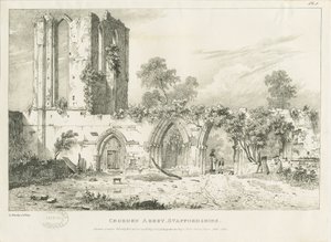 Opactwo Croxden: rycina, nd [1821] (druk)