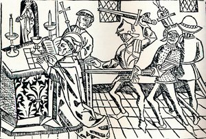 Męczeństwo św. Tomasza z Canterbury, ok. 1484 autorstwa William Caxton