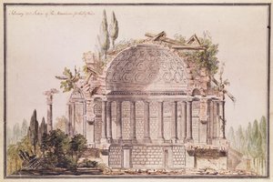 Rysunek architektoniczny mauzoleum Fryderyka, księcia Walii (1707-51), ok.1751