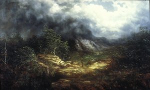 Burza nad Blue Ridge (olej na płótnie)